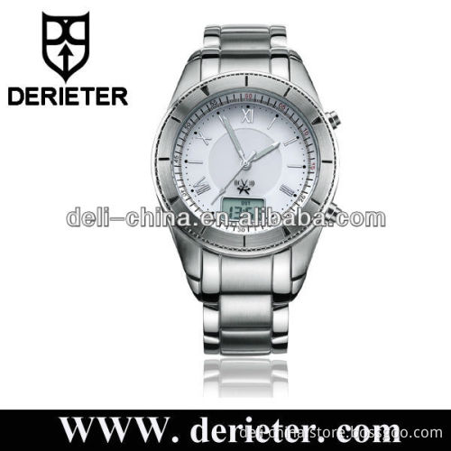 Radio Controlled Watch DCF77, MSF, JJY and WWVB Signal Stainless Steel